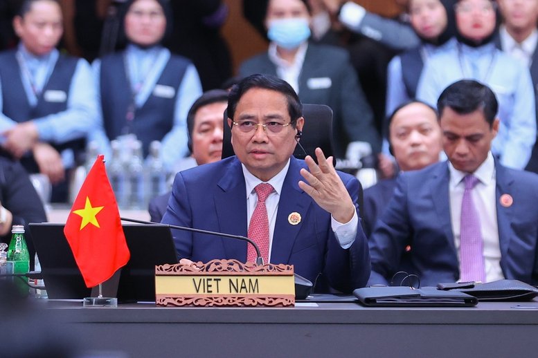 THỦ TƯỚNG PHẠM MINH CHÍNH ĐỀ XUẤT 03 ĐỊNH HƯỚNG CHIẾN LƯỢC TẠI HỘI NGHỊ CẤP CAO  ASEAN - TRUNG QUỐC LẦN 28 
